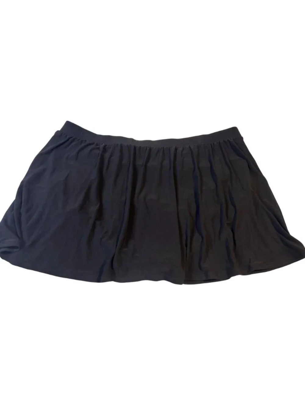 Sonnet shores Womens Plus Size 22W Black Swim Skirt Bottom With Built-In briefs